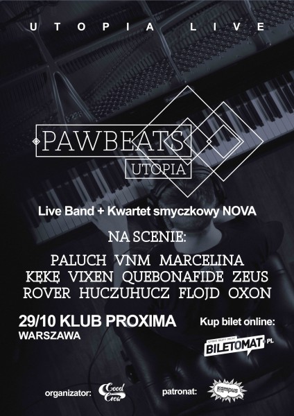 Plakat Pawbeats Utopia Live